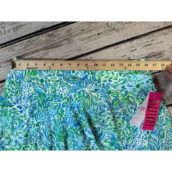 Lilly Pulitzer Aila Skort Dandy Lions Hydra Blue Athletic Floral L Luxletic‎ NWT - Picture 3 of 6